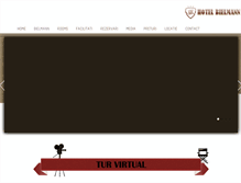 Tablet Screenshot of hotel-bielmann.ro